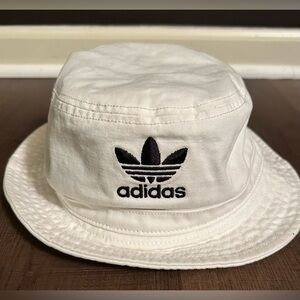 Adidas Bucket Hat White & Black Adult Cotton Pre-Owned Condition Unisex